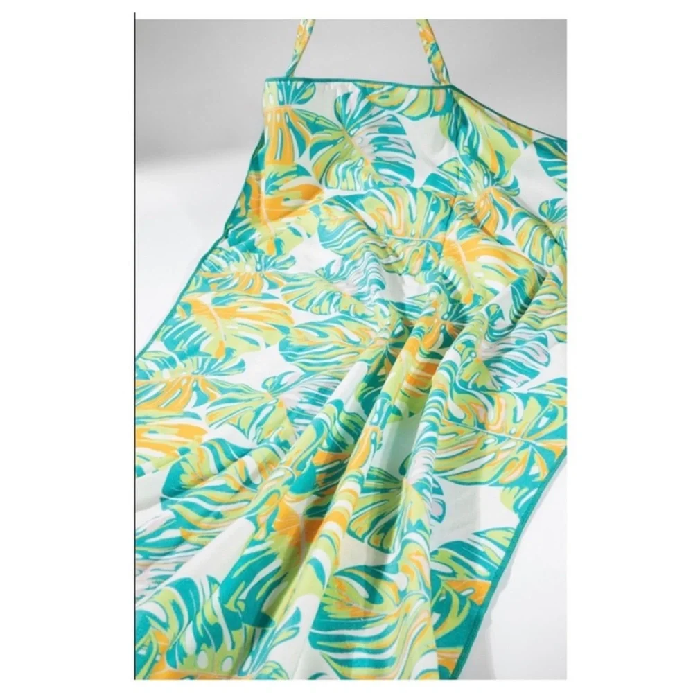 NEW Boho Monstera Bag Convertible Beach Towel Tote